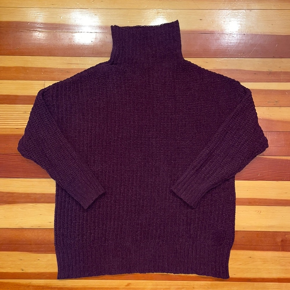 Aerie Maroon Turtleneck Sweater